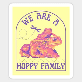 We Are A Happy Family Toads Magnet